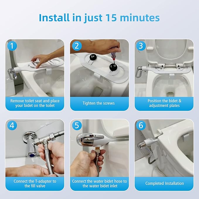 Poop Shower for Toilet Seats (Easy for Old & Young Persons)